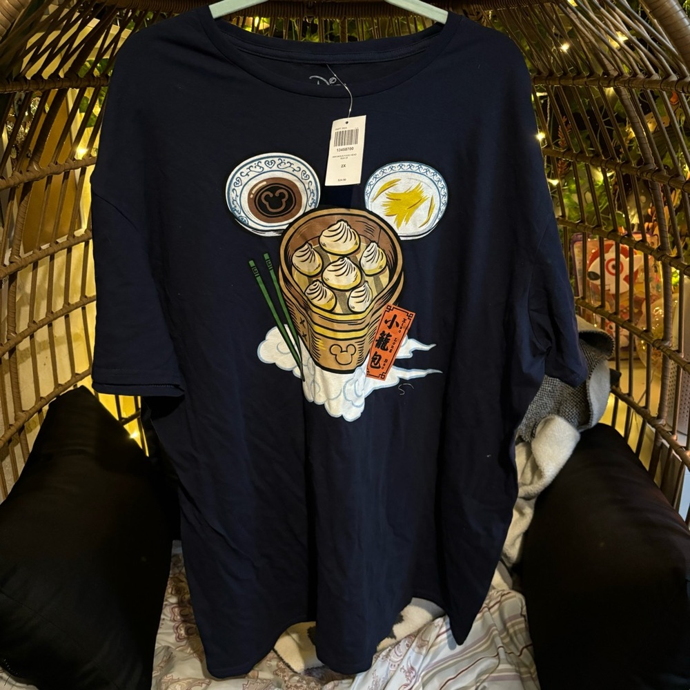 Box lunch Mickey Mouse food head tshirt